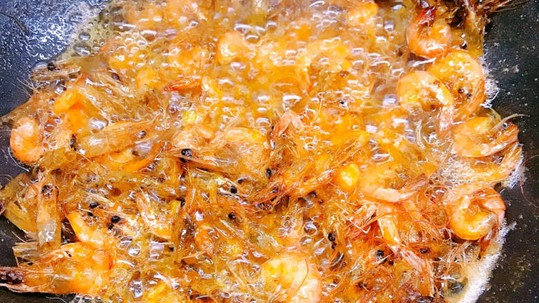椒盐小河虾,大火大火,全程大火