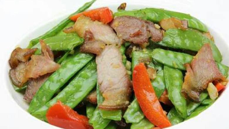 荷兰豆炒腊肉