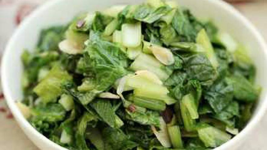 虾皮炒小白菜