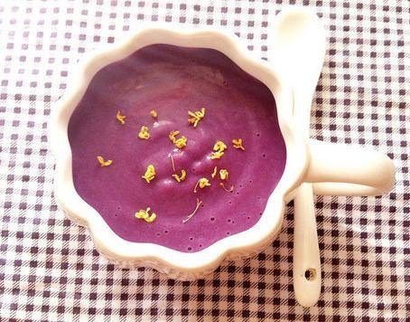 紫薯牛奶桂花羹