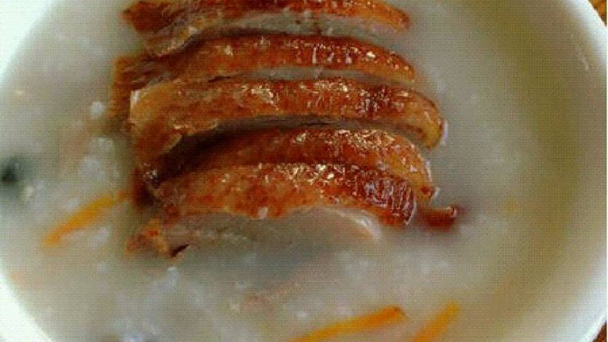 皮蛋烧鸭粥