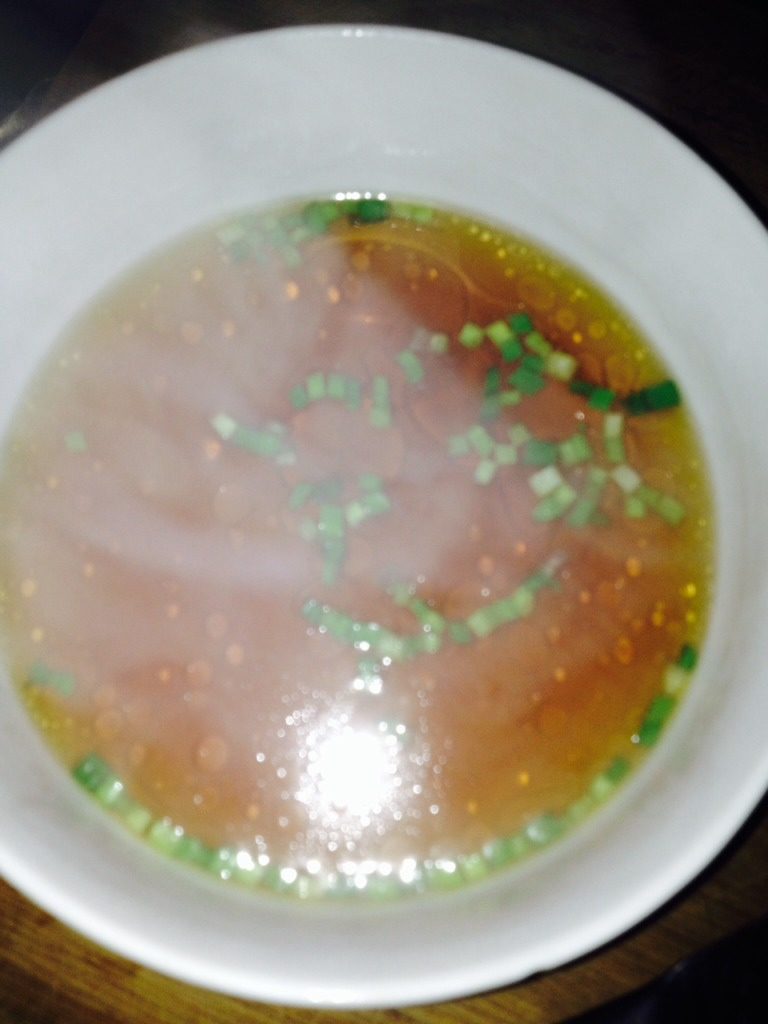 酱油汤面,冲入开水