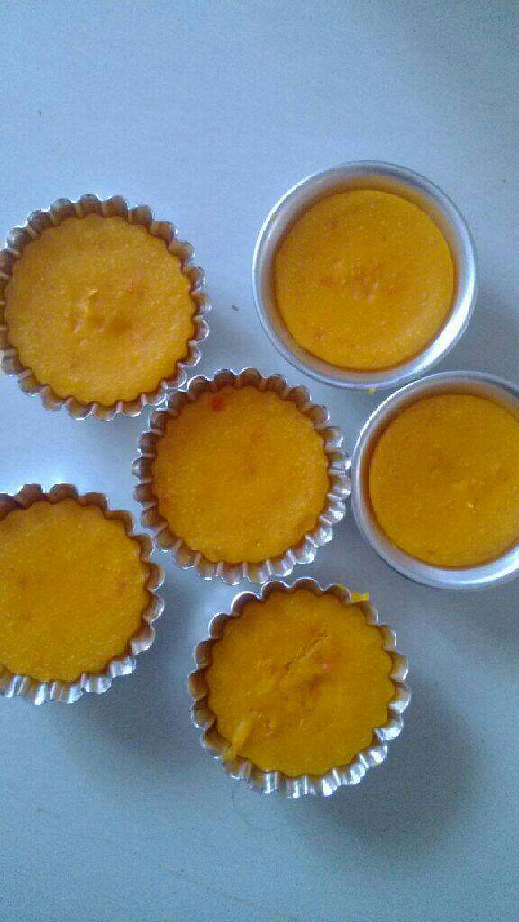 美味南瓜蛋挞（无塔皮版）,如果是做蛋糕的那种硅胶模。170度烤20分钟以内