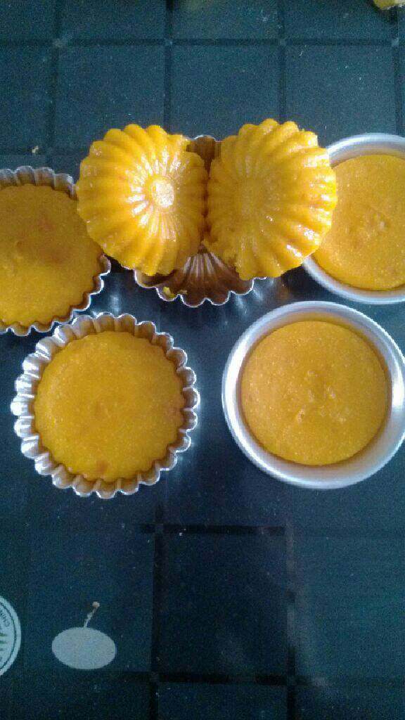 美味南瓜蛋挞（无塔皮版）,出炉的哦