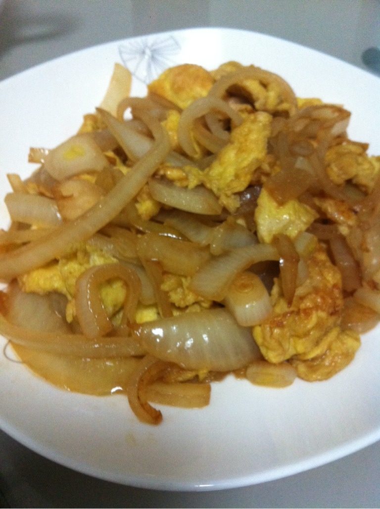 洋葱炒鸡蛋