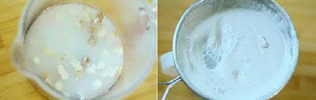 花生核桃糊,加入1000ml水，用豆浆功能打成糊。打好的糊用滤网过虑。