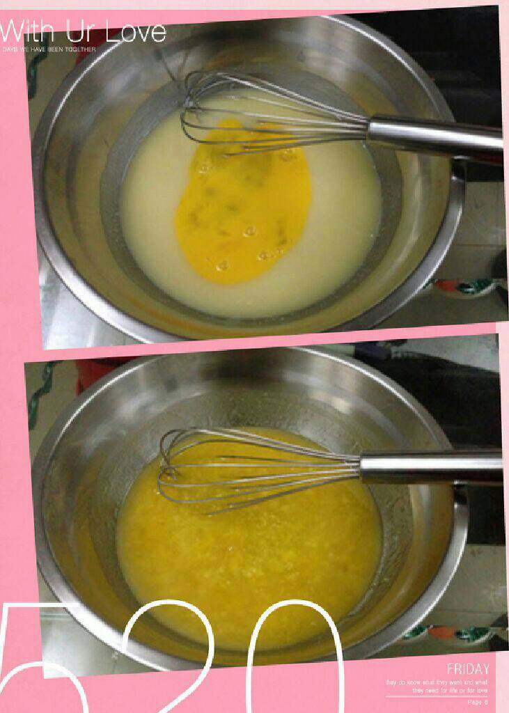 【宫廷核桃酥】,加入<a style='color:red;display:inline-block;' href='/shicai/ 1118'>蛋液</a>。轻轻搅拌均匀。