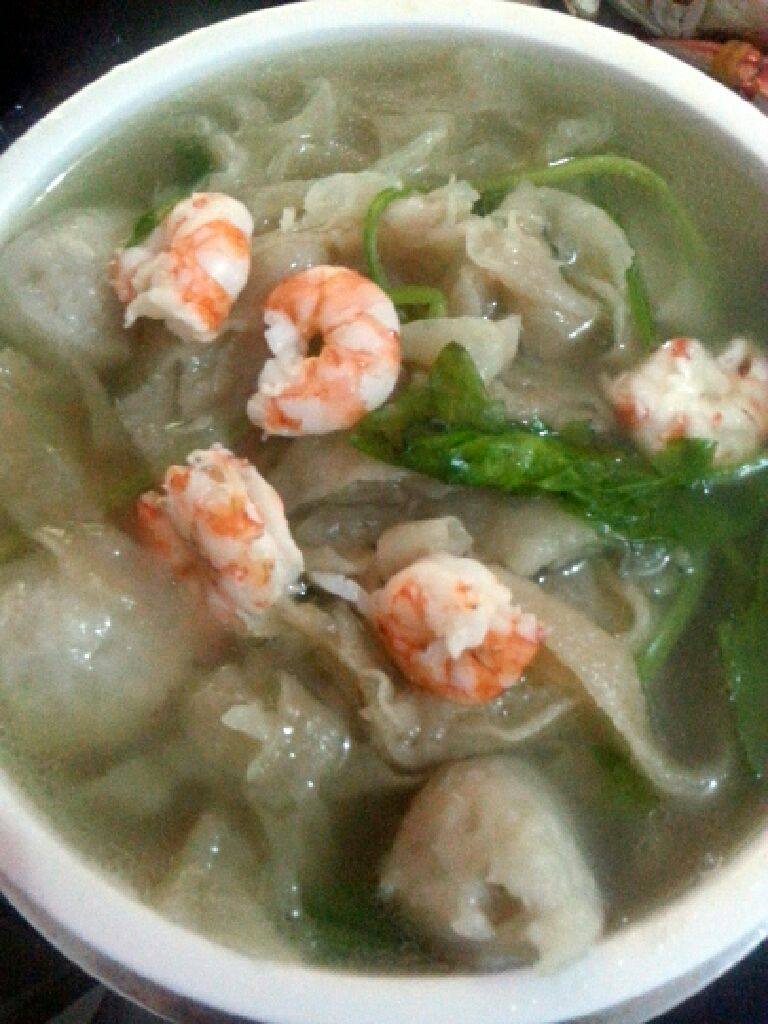 肉面鱼丸汤面