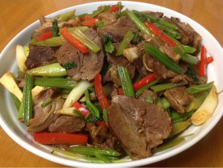 芹菜炒羊肉