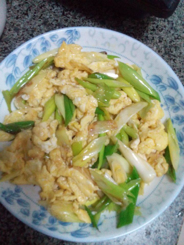 大葱炒鸡蛋