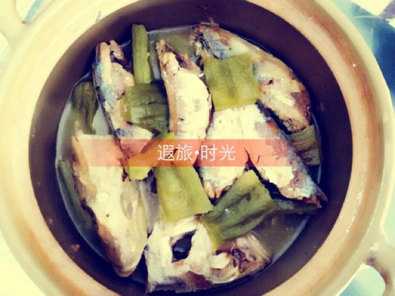 凉瓜焖熟鱼