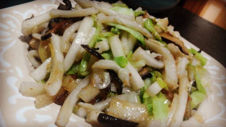 炒白粿