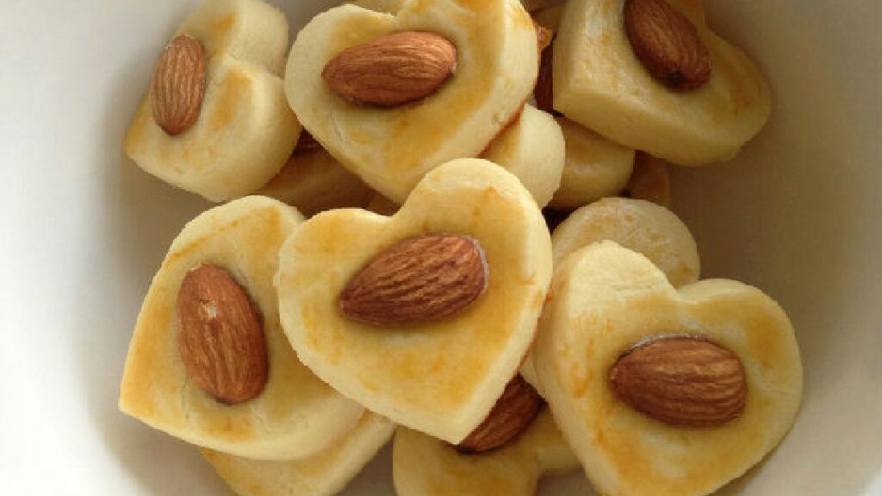 【爱心杏仁饼】----想念的心