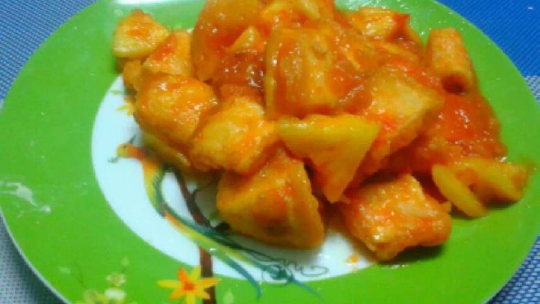 菠萝咕噜豆腐