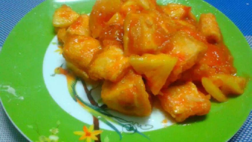 菠萝咕噜豆腐