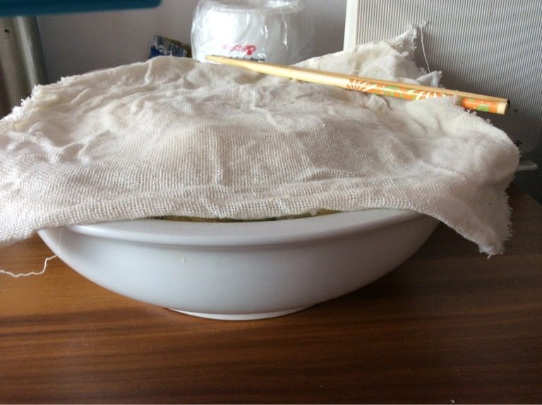 然奶奶腌菜,用透气的纱布遮住腌菜坛,放置两三天,即可食用。做法简单,味道超赞哦!