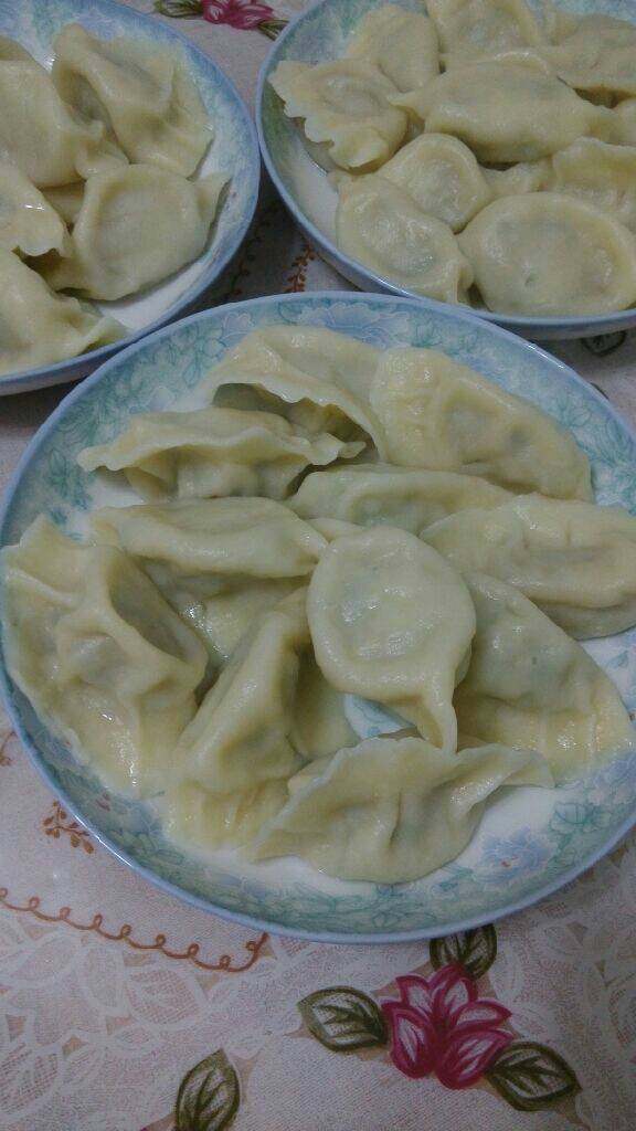 白菜猪肉水饺,包好后，开水下锅煮15分钟就好了