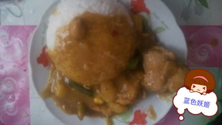咖喱鸡腿饭