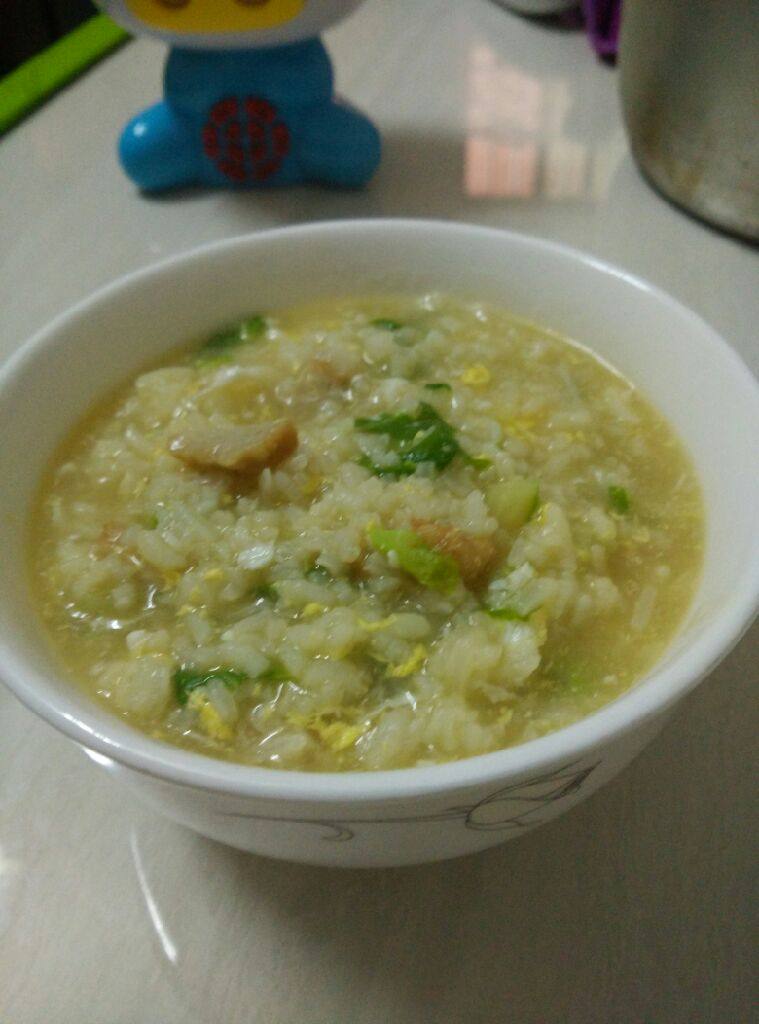 青菜瘦肉咸香粥