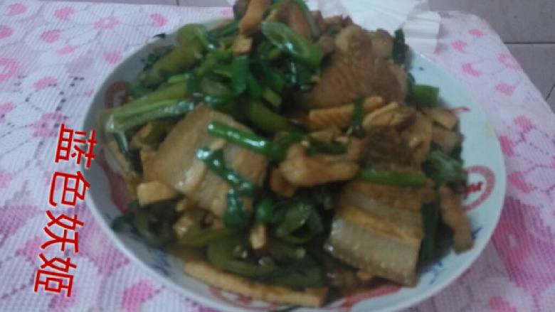 五花肉炒香干