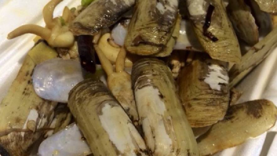 尖椒炒蛏子