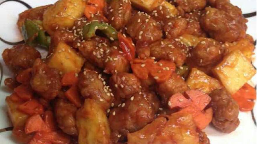 酥炸菠萝咕噜肉