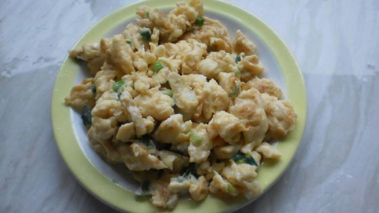 香葱肉末炒鸡蛋