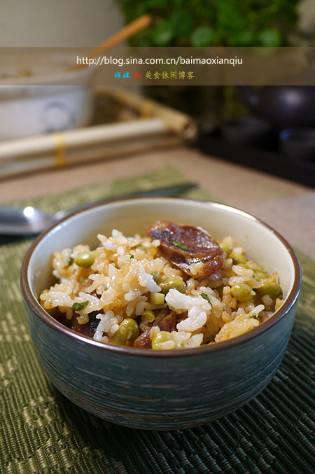风干肠豆焖饭