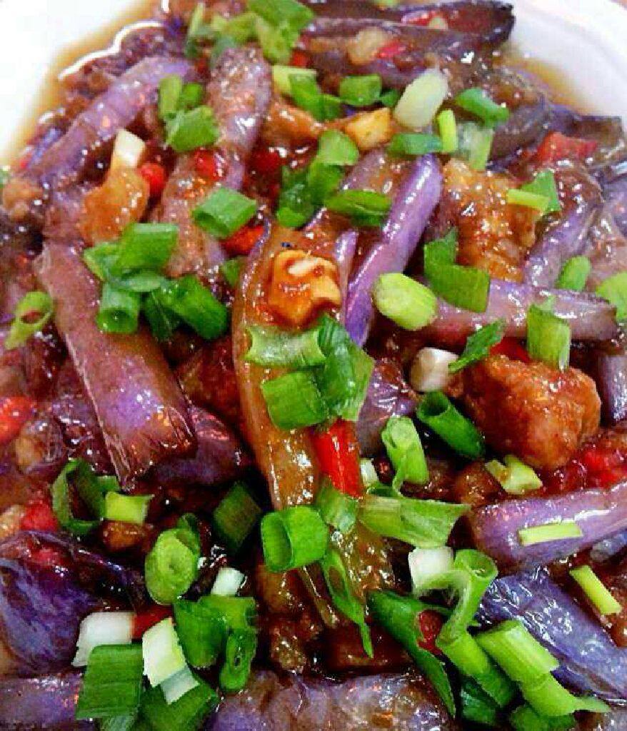 酱肉末烧茄子