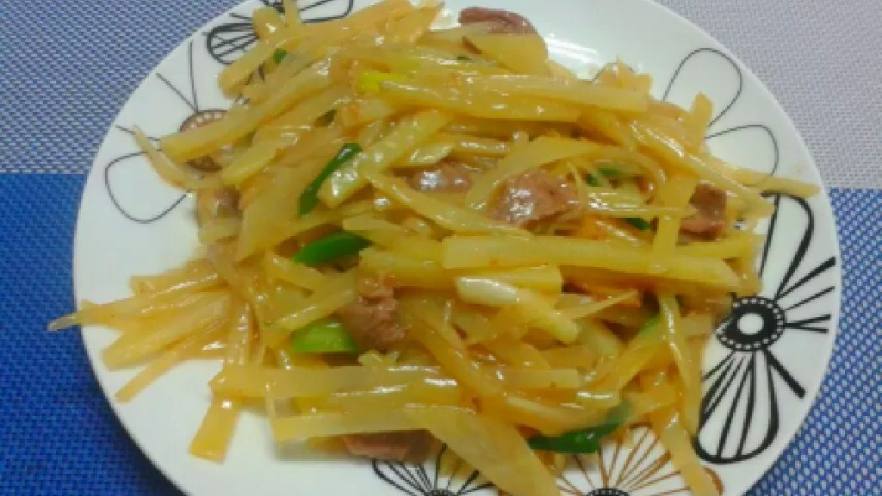 土豆丝炒羊肉