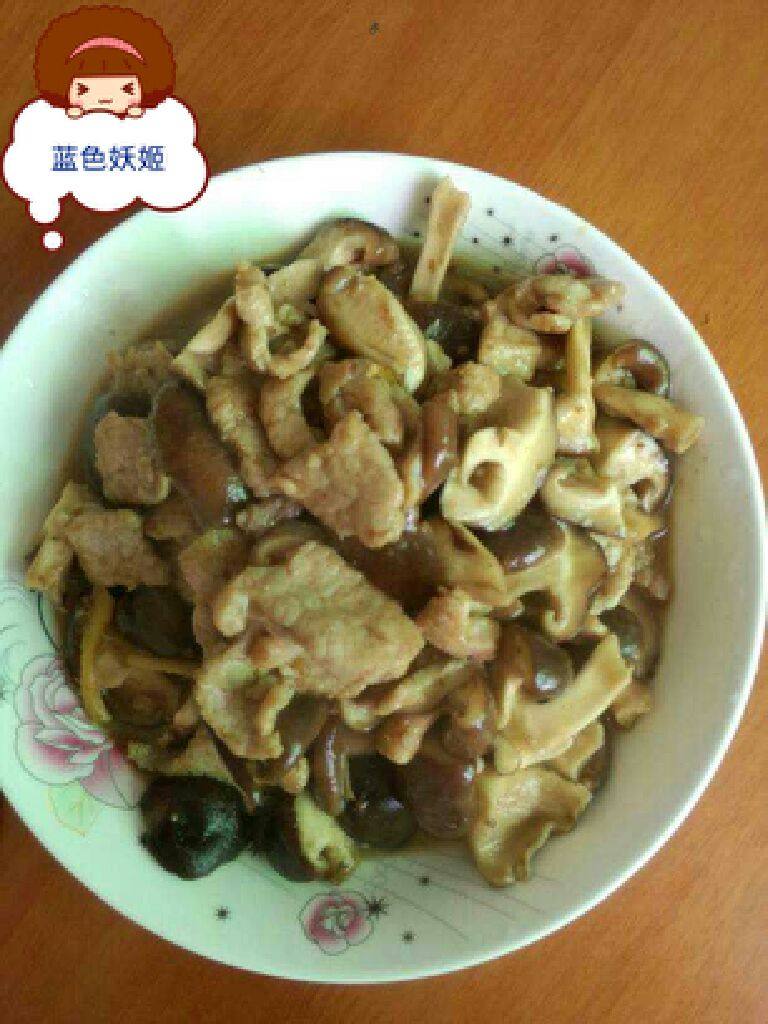 猪肉炒香菇