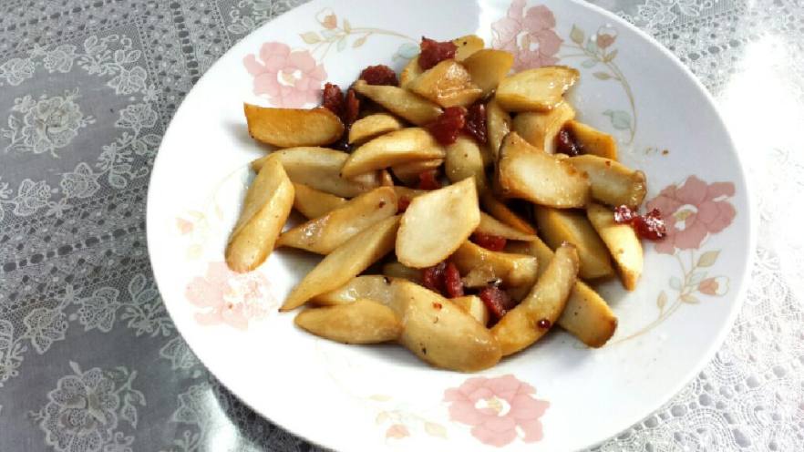 杏鲍菇炒香肠