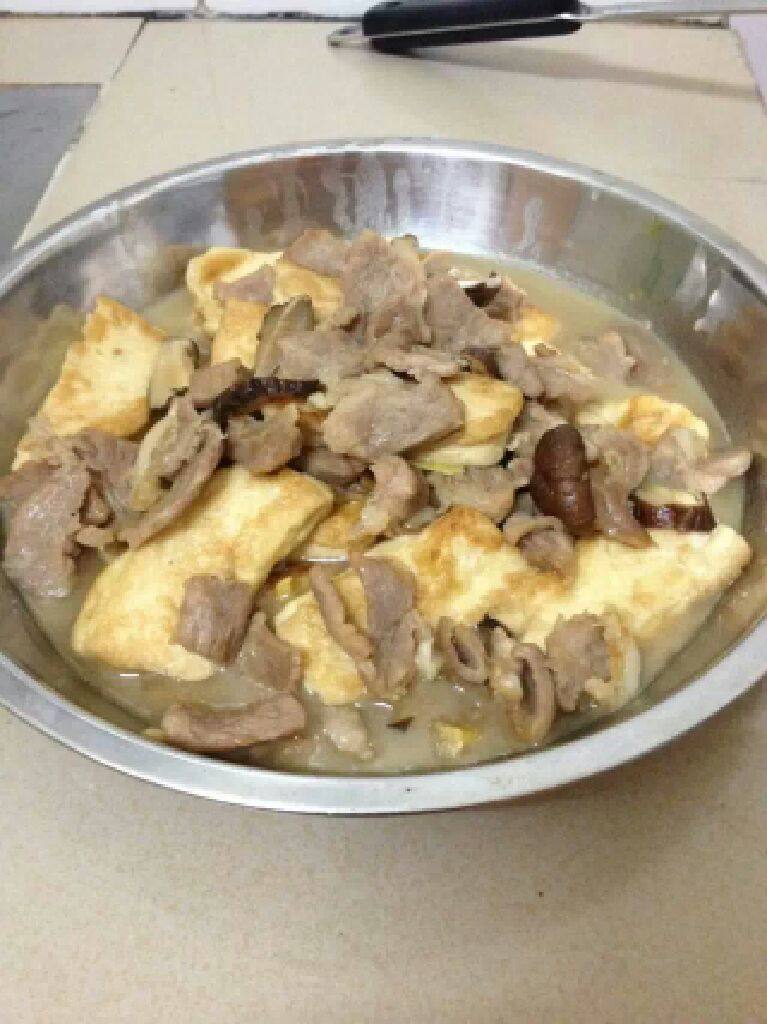 瘦肉焖豆腐