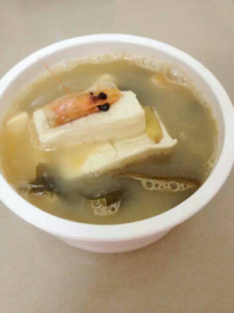 虾头海带汤