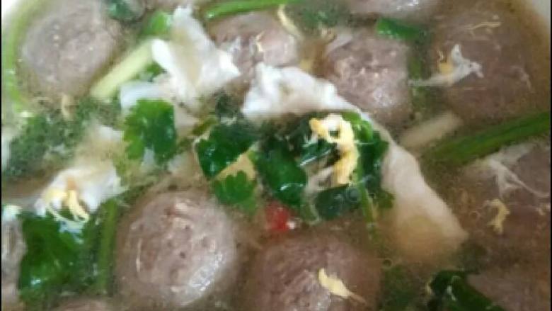 牛肉丸蛋花汤