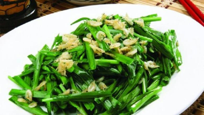 韭菜炒虾皮