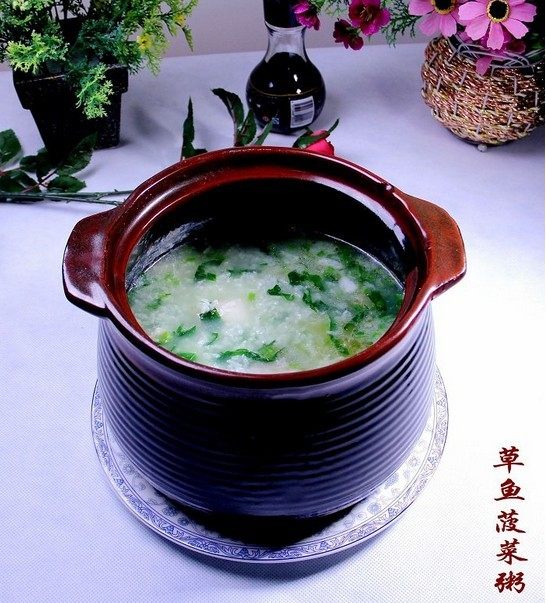 草鱼菠菜粥