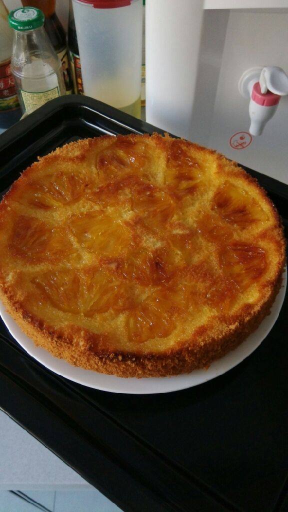 菠萝反转海绵蛋糕