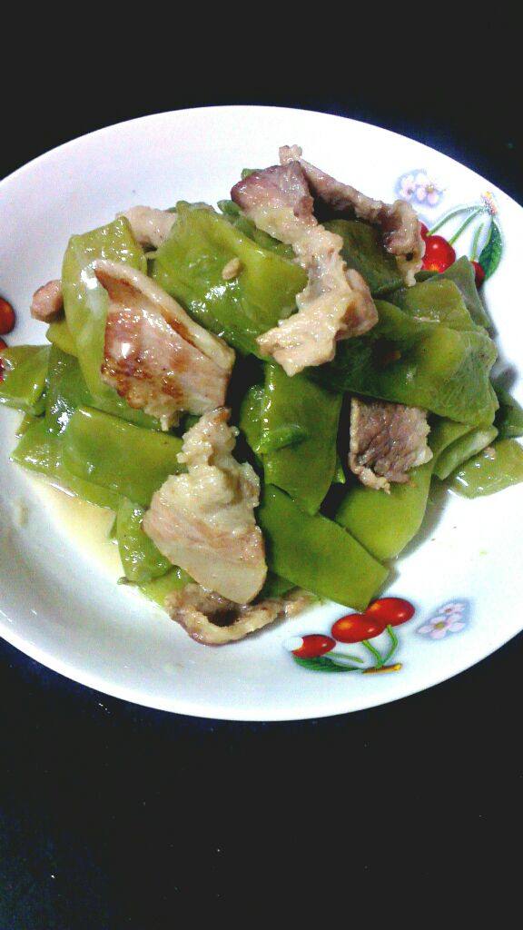 东北(油豆角炖肉)