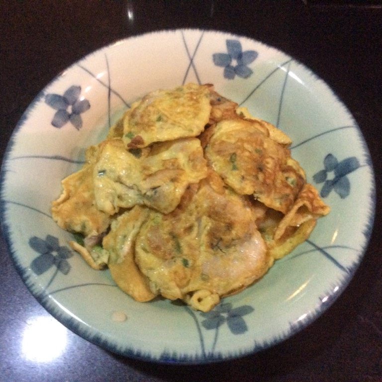 一鱼两食,煎好的蛋角