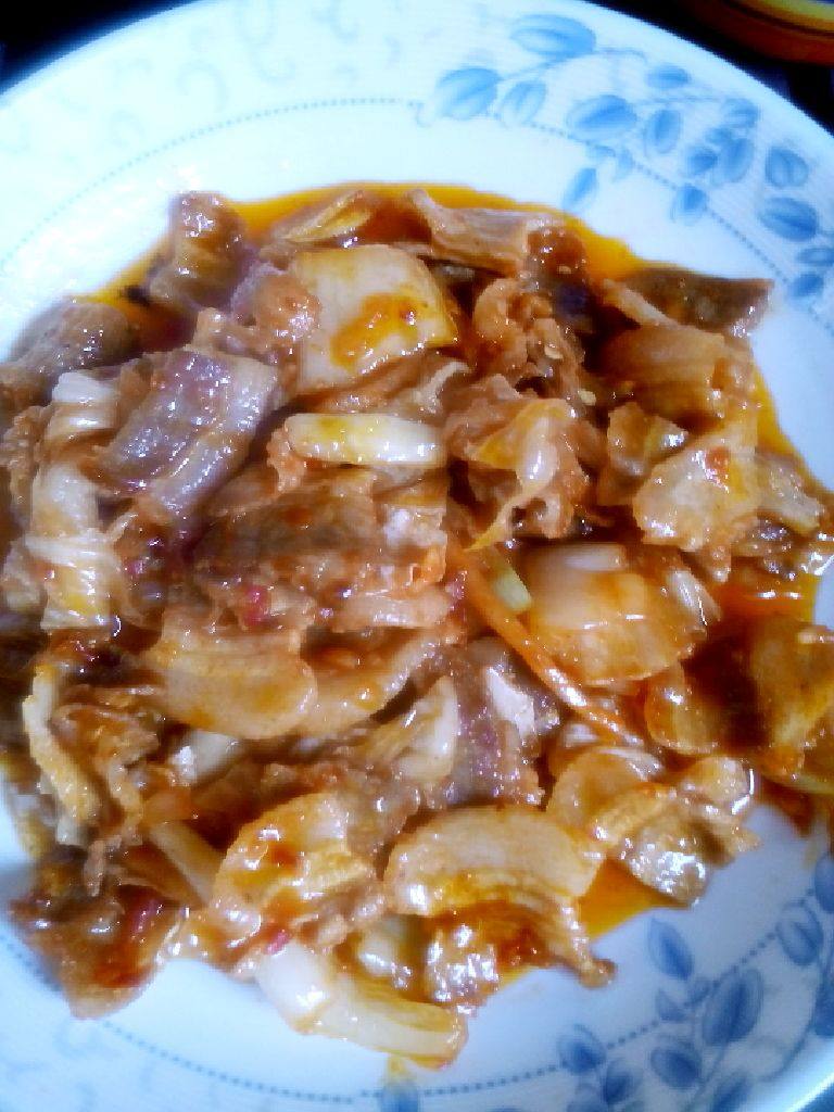 辣白菜炒五花肉