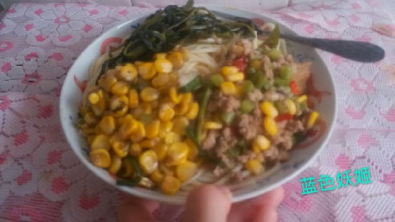 玉米肉酱意大利面面