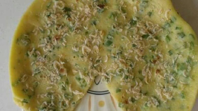 虾皮鸡蛋饼