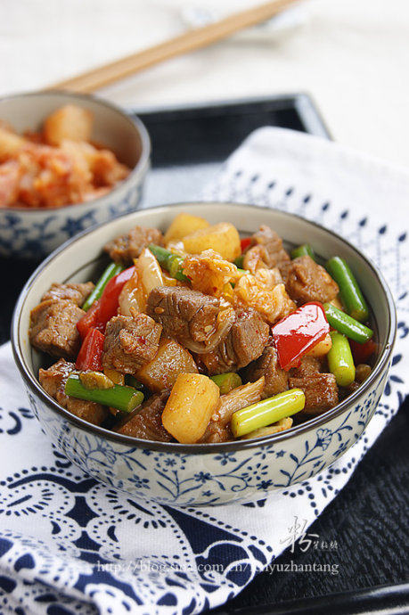 泡菜萝卜炒牛肉