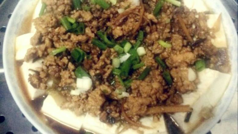 肉末蒸豆腐
