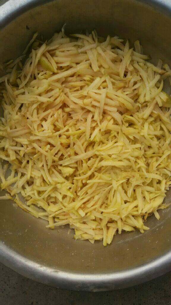 土豆猪肉包子,<a style='color:red;display:inline-block;' href='/shicai/ 23'>土豆</a>刨丝倒入盐腌下