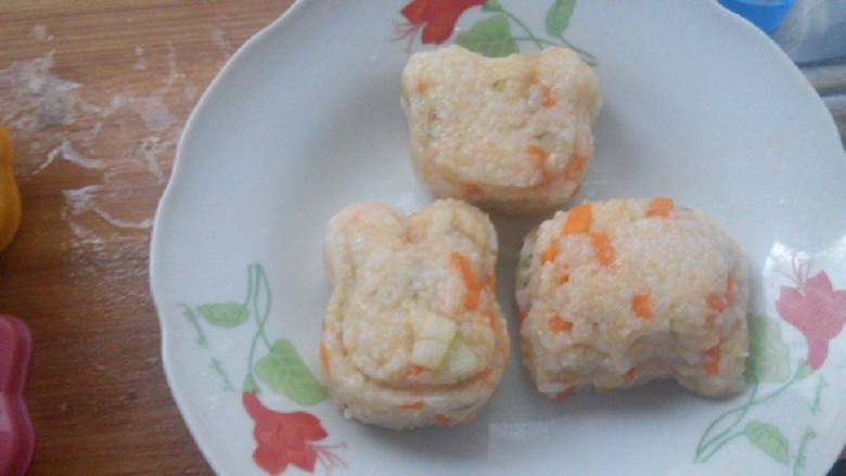 萌萌哒饭团,打开是这样的。