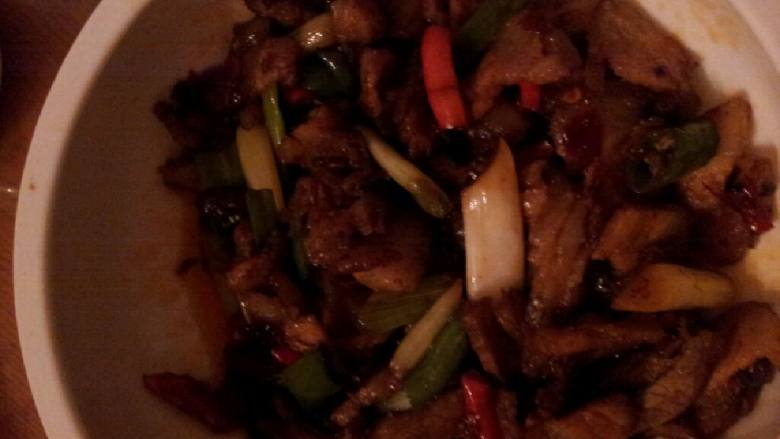 葱爆五花肉