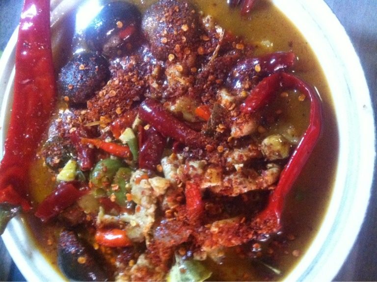 自创泰式风味水煮肉片