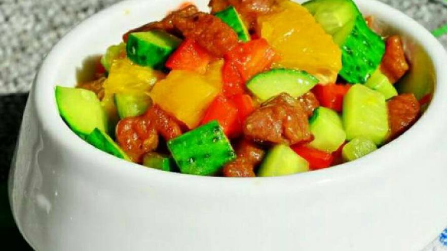 香橙牛肉粒